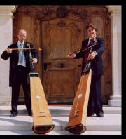 M. Brgin and T. Hirsch with trumpet marines